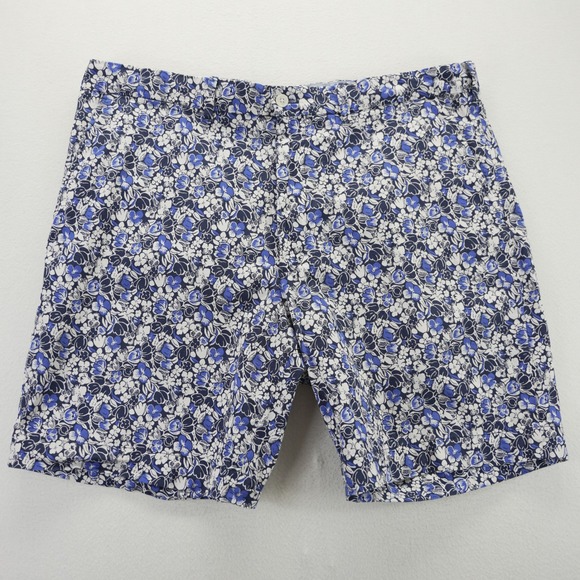 Polo Golf Ralph Lauren Other - Polo Golf Ralph Lauren Mens 38 Floral Shorts Blue White Classic Fit Cotton Blend